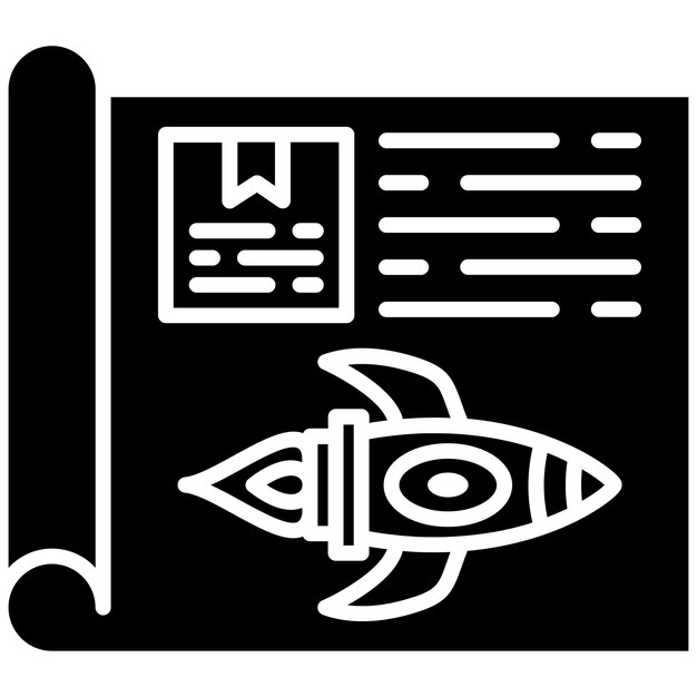 Prototype Glyph Solid Black Illustration