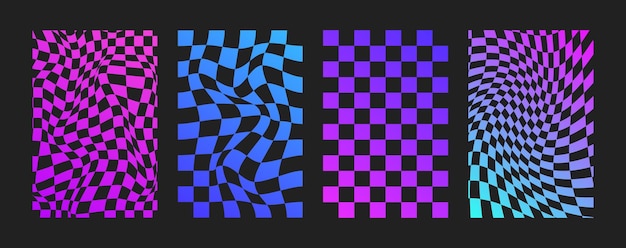 psychedelic checkerboard