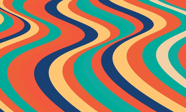 Psychedelic groovy background