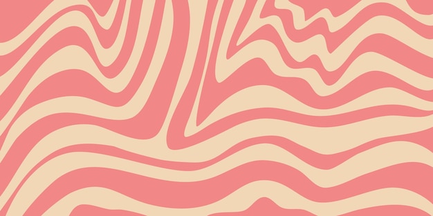 Psychedelic trippy y2k retro background swirl Simple vector illustration Groovy wave print