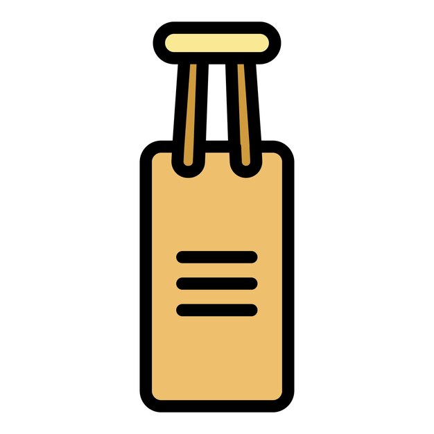 punch bag icon outline punch bag vector icon color flat isolated