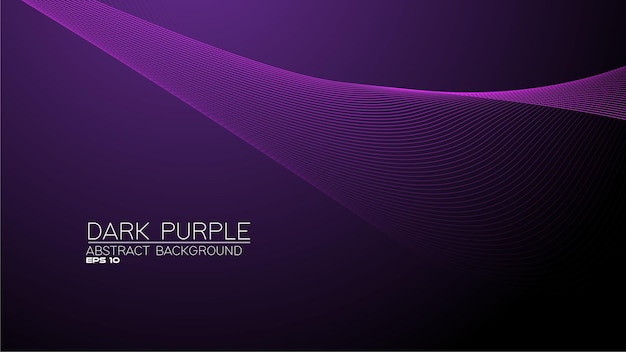 Purple abstract background with curve line