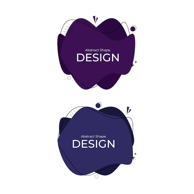 purple and blue abstract creative shapes design