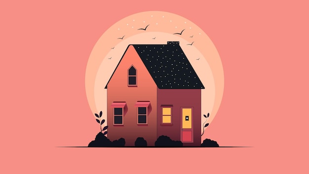purple house