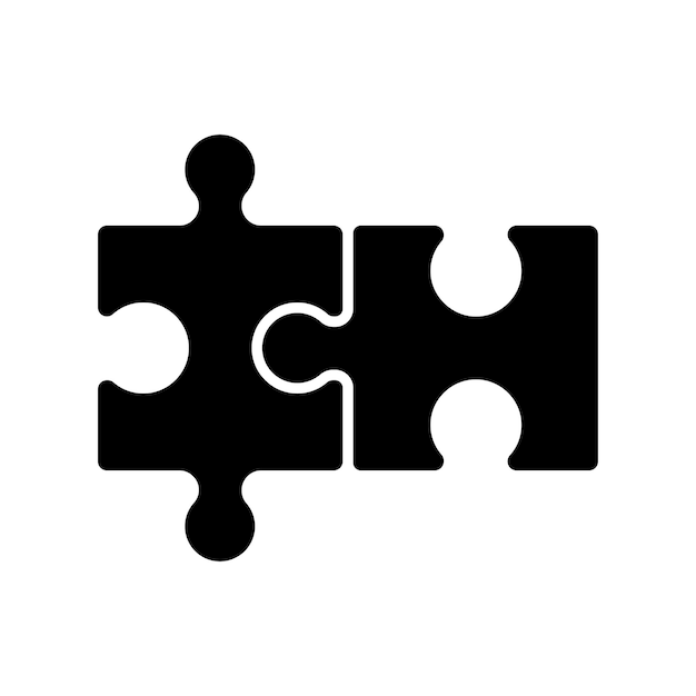 puzzle icon design vector template