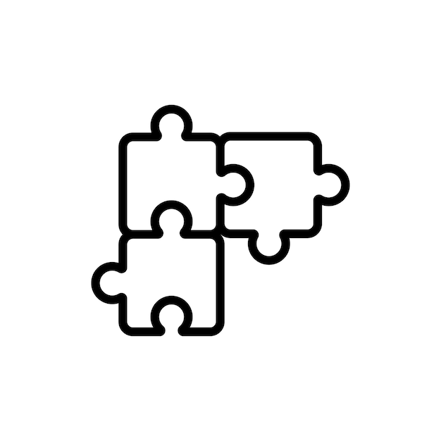 Puzzle sign symbol vector