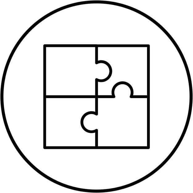 Puzzle vector icon Can be used for Online Marketing iconset