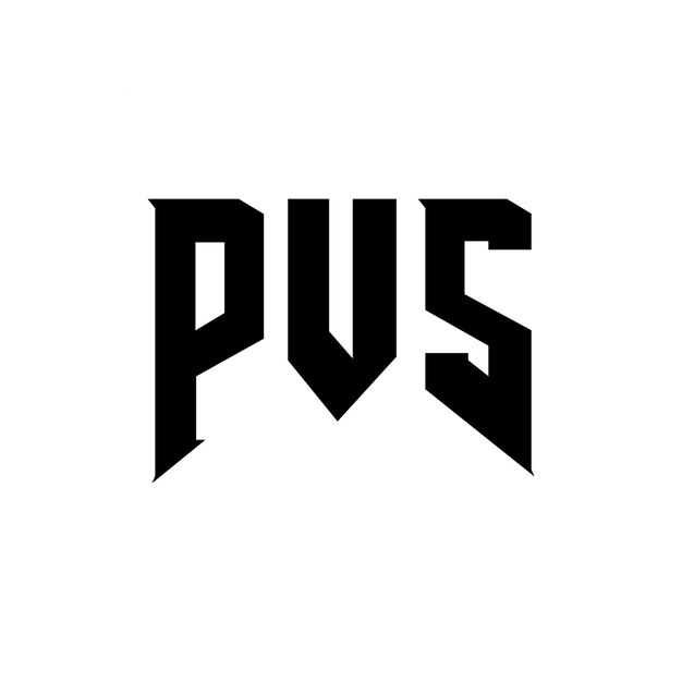 PVS letter logo design for technology company PVS logo design black and white color combination PVS logo PVS vector PVS design PVS icon PVS alphabet PVS typography logo design