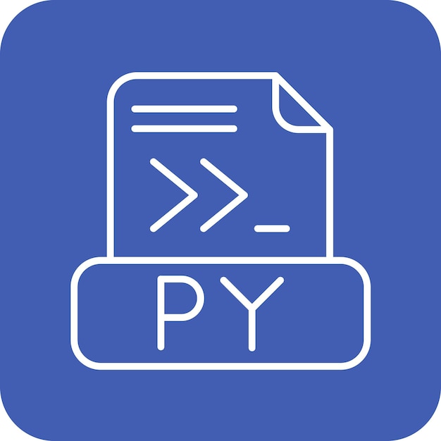 Python File icon vector image Can be used for Computer Programming
