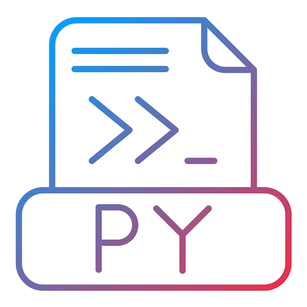 Python File icon vector image Can be used for Computer Programming