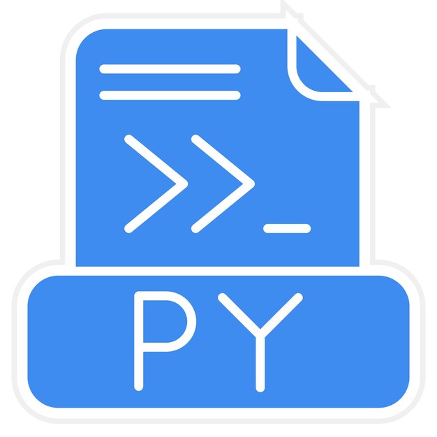 Python File icon vector image Can be used for Computer Programming