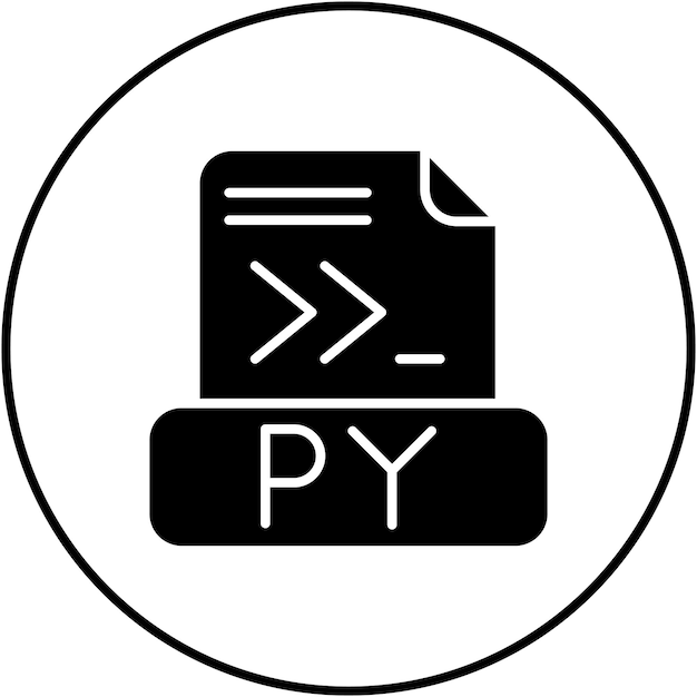 Python File icon vector image Can be used for Computer Programming
