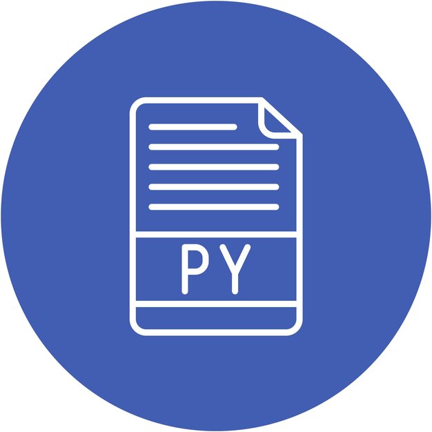 python file vector illustration style