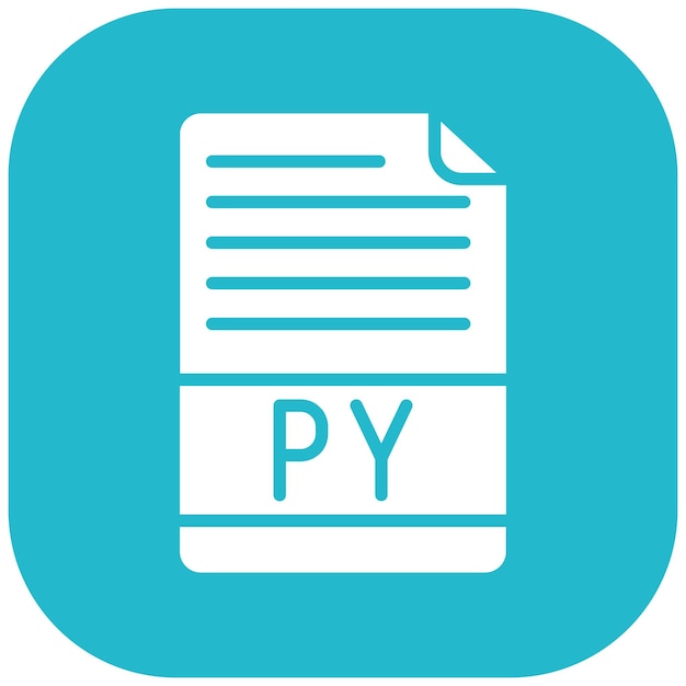 python file vector illustration style