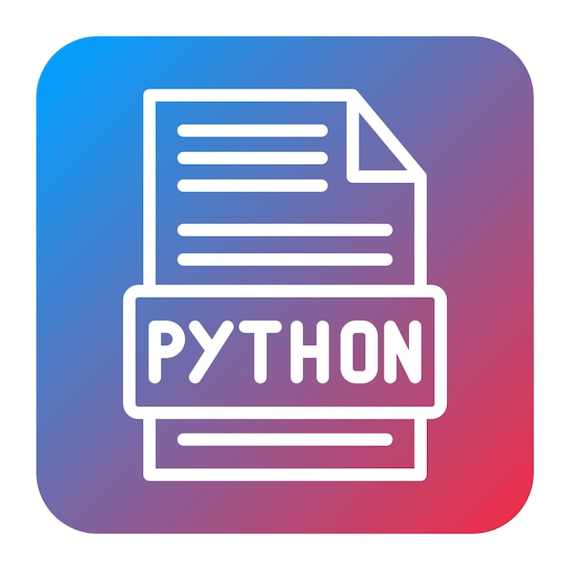 Python icon vector image Can be used for Data Science