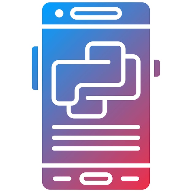 Python icon vector image Can be used for Mobile App Development