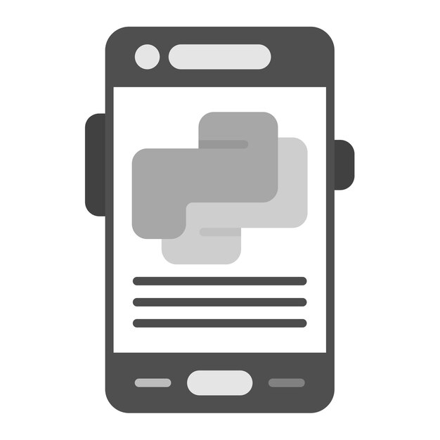 Python icon vector image Can be used for Mobile App Development