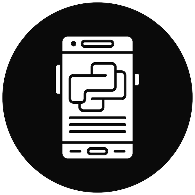 Python icon vector image Can be used for Mobile App Development