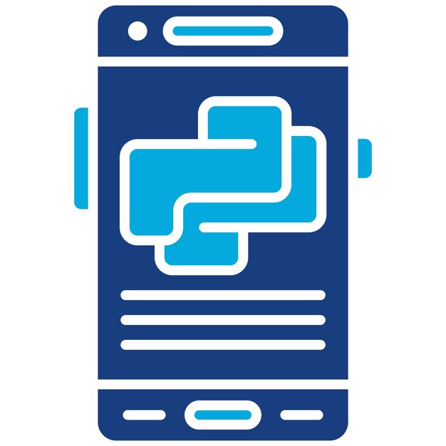 Python icon vector image Can be used for Mobile App Development
