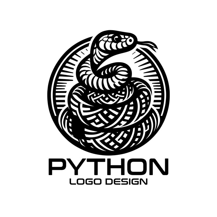 Vector python vector logo design