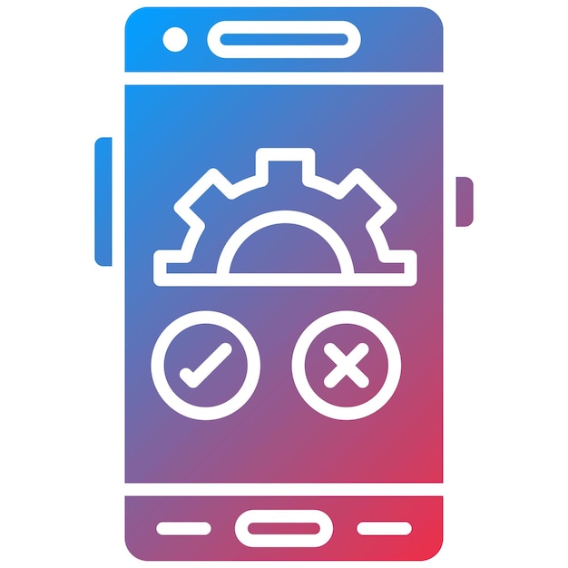 qa testing icon vector image can be used for mobile app development