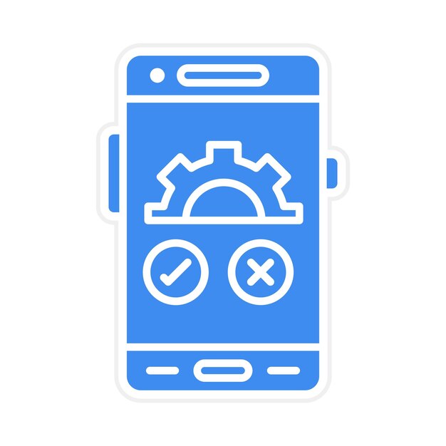 qa testing icon vector image can be used for mobile app development