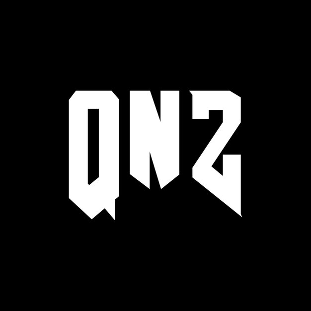 QNZ letter logo design for technology company QNZ logo design black and white color combination QNZ logo QNZ vector QNZ design QNZ icon QNZ alphabet QNZ typography logo design