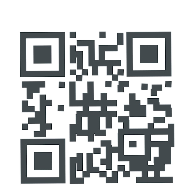QR code concept icon stock illustration