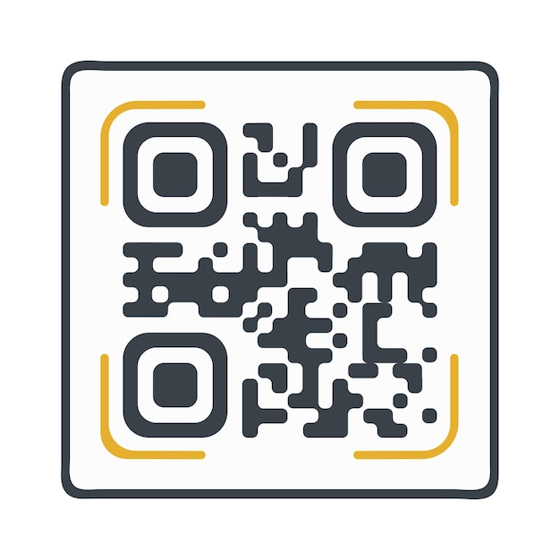 qr code icon vector isolated on white background for your web and mobile app design qr code logo