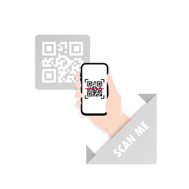 qr code scanning or capture mobile phone. scan me. read bar code, mobility, generating app, coding. 