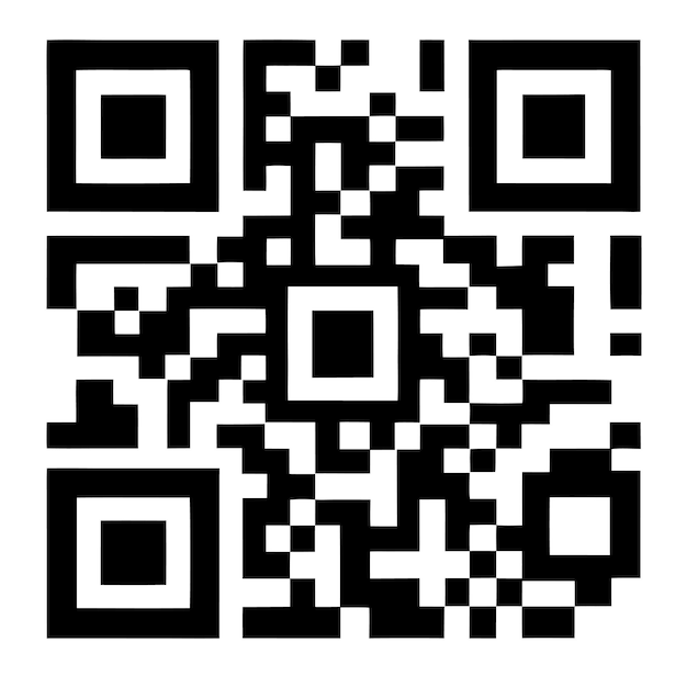 QR code silhouette vector illustration
