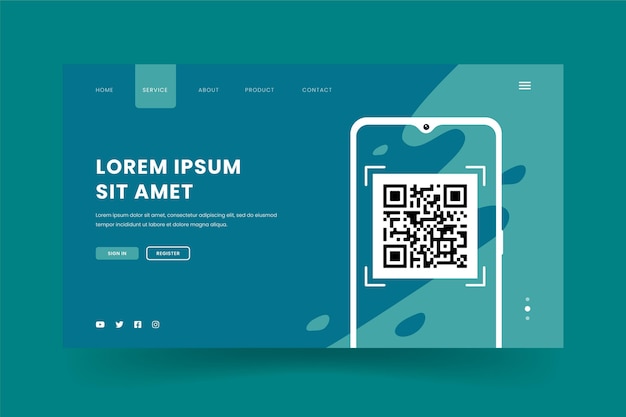 Qr code verification concept