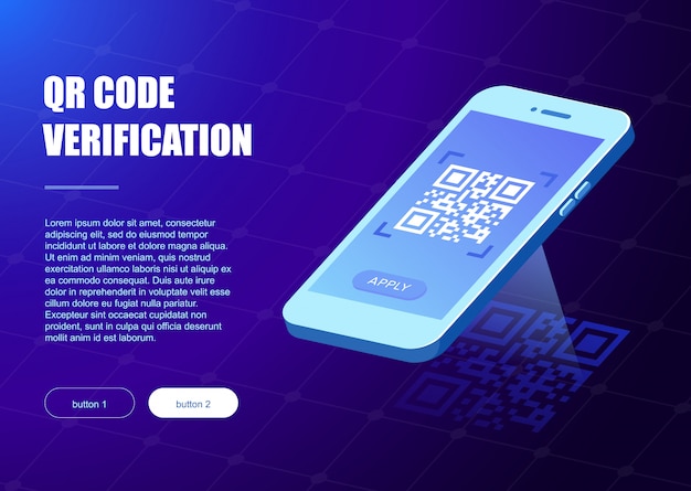 Qr verification template