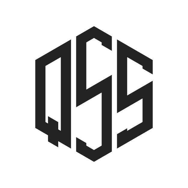 QSS Logo Design Initial Letter QSS Monogram Logo using Hexagon shape