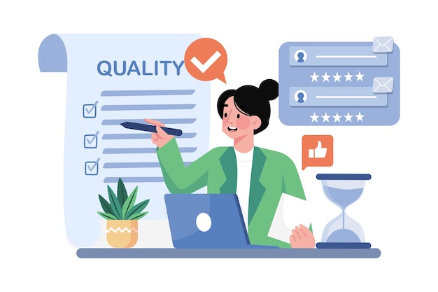 Quality control specialist implementing quality processes