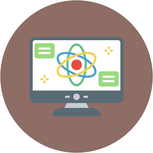 Quantum Computing Vector Illustration Style