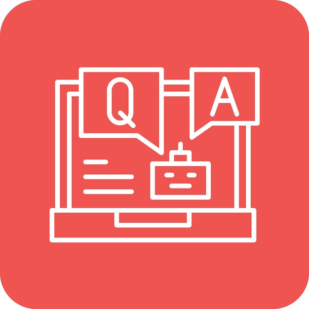 question and answer icon vector image can be used for communications