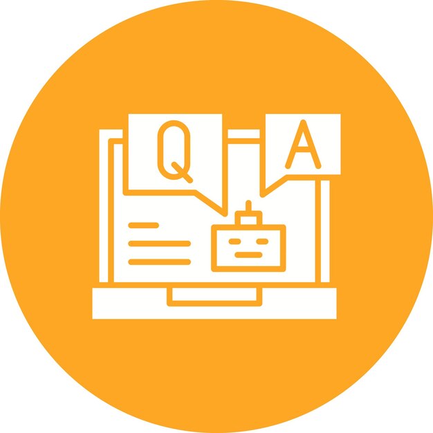 Question and Answer vector icon Can be used for Communications iconset