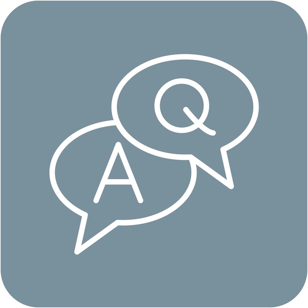 Question and Answer vector icon Can be used for Communications iconset