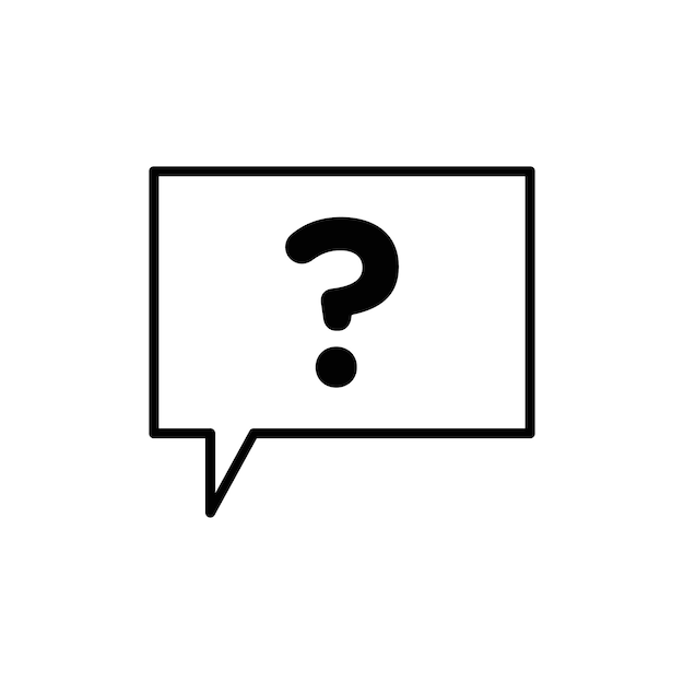 Question Icon Flat fill set collection