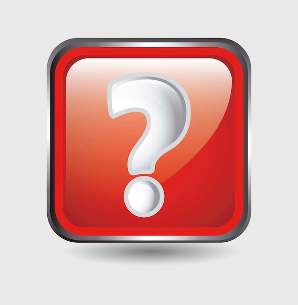 question icon over white background vector illustration