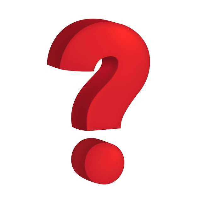 Question mark and exclamation mark Vector set isolated on white background