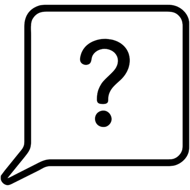 question mark line icon icon