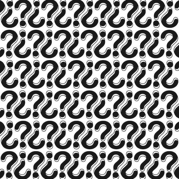 Question mark texture Question marks seamless vector background