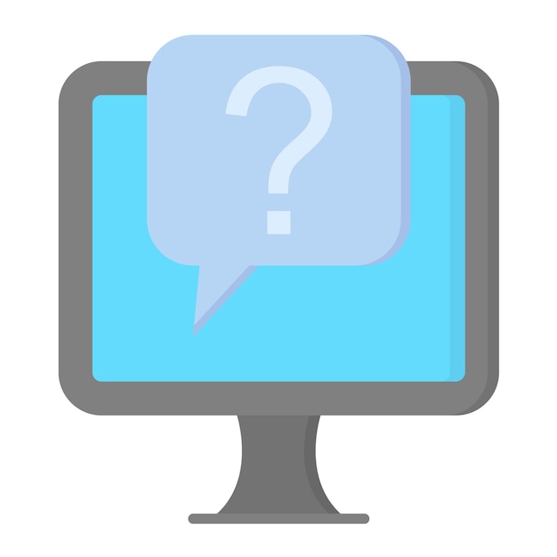 Questions Flat Illustration