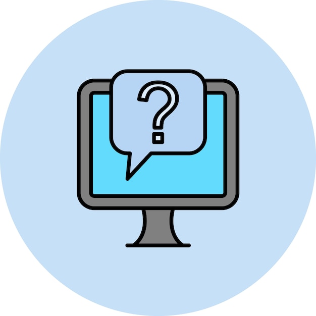 Questions Flat Illustration