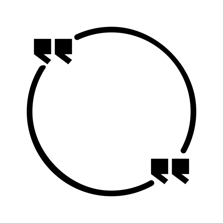Vector quote icon vector illustration logo design