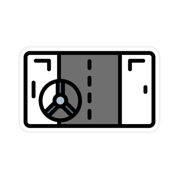 Racing Game icon vector image Can be used for Game Design