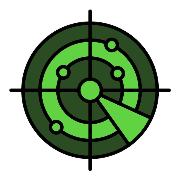Radar Flat Illustration