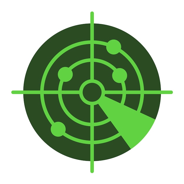 Radar Flat Illustration
